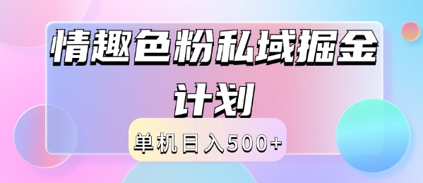 2024情趣色粉私域掘金天花板日入500+后端自动化掘金